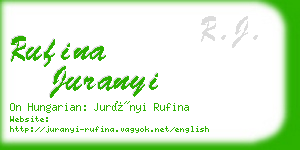 rufina juranyi business card